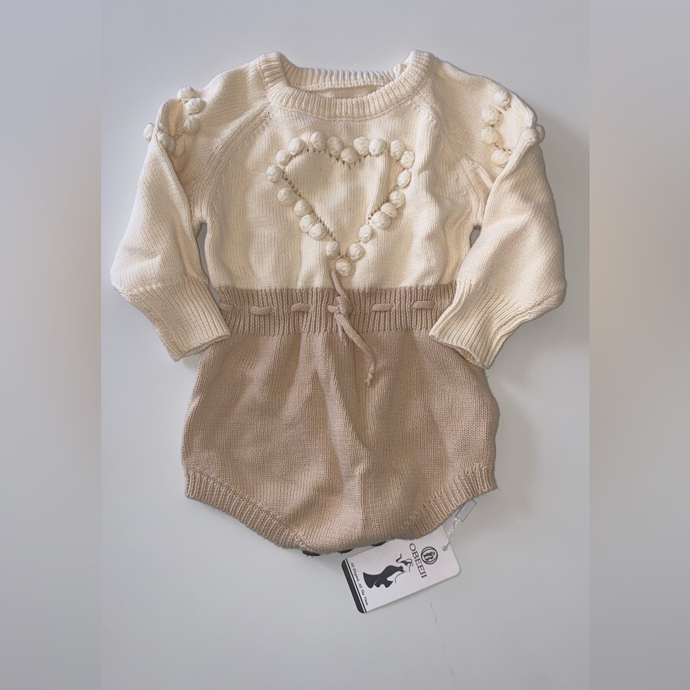 Girls Heart Pom Pom Sweater
Romper
